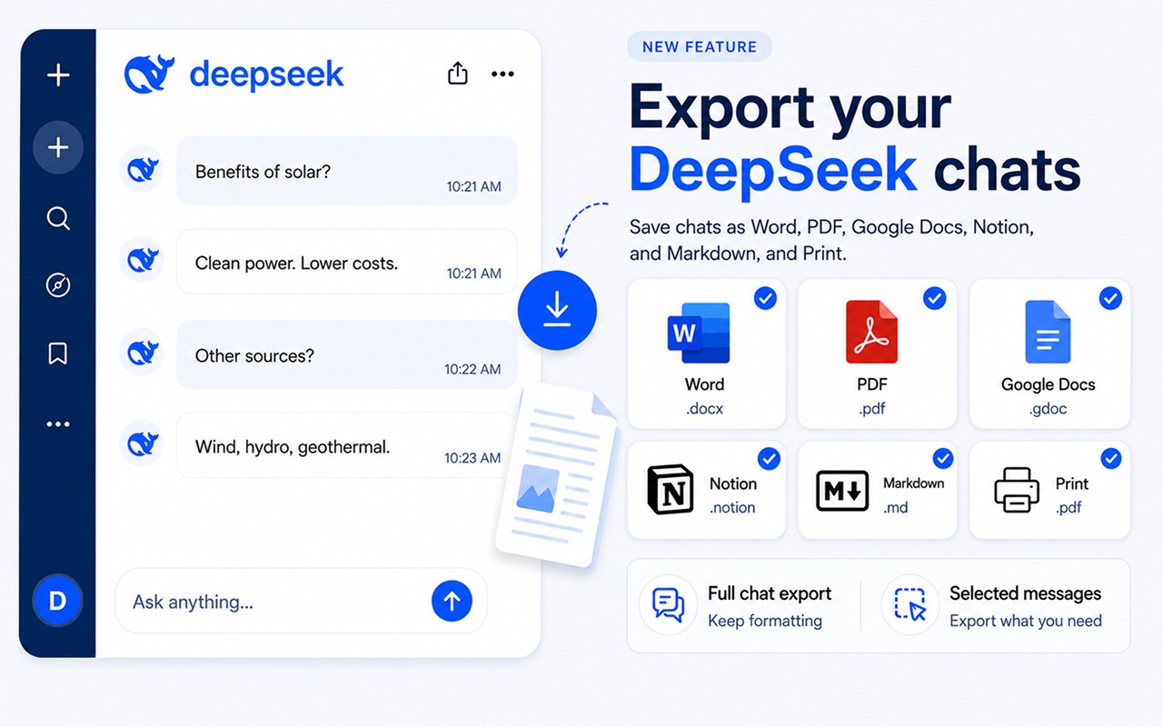 DeepSeek Exporter Guide