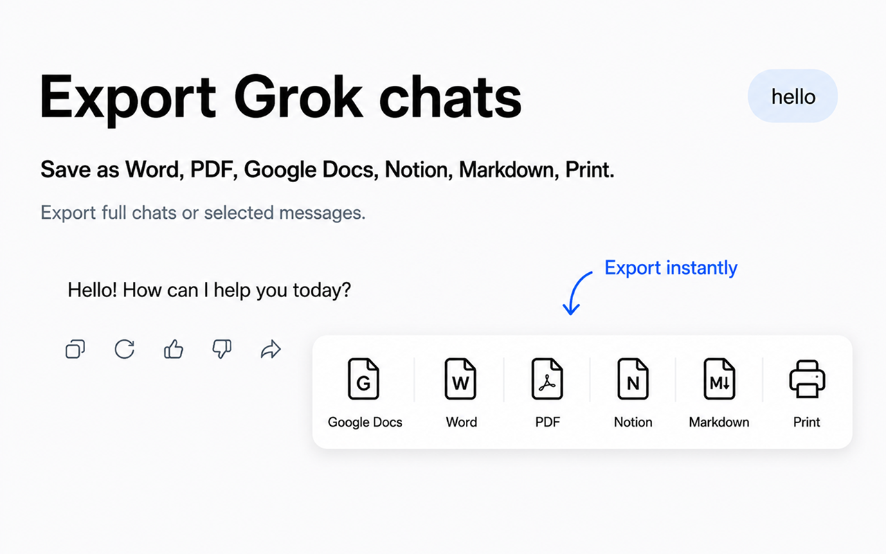 Export to Multiple Formats