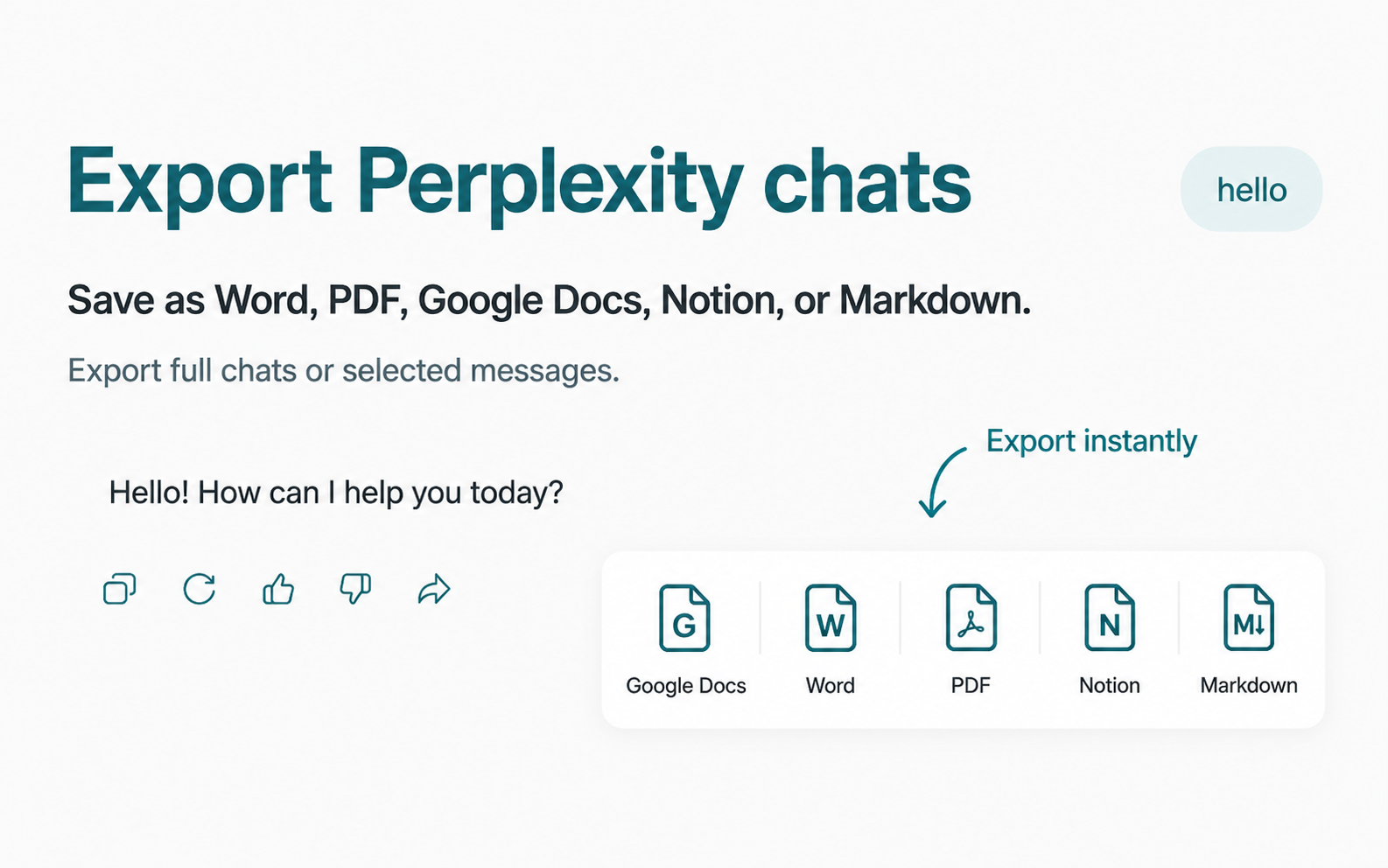 Export to Multiple Formats